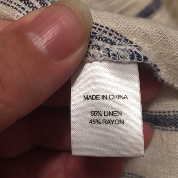 Anthropologie Drew Blue and White Striped Maxi Dress - Picture 5 of 7